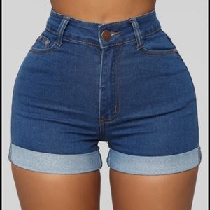 High-Waisted Denim Shorts